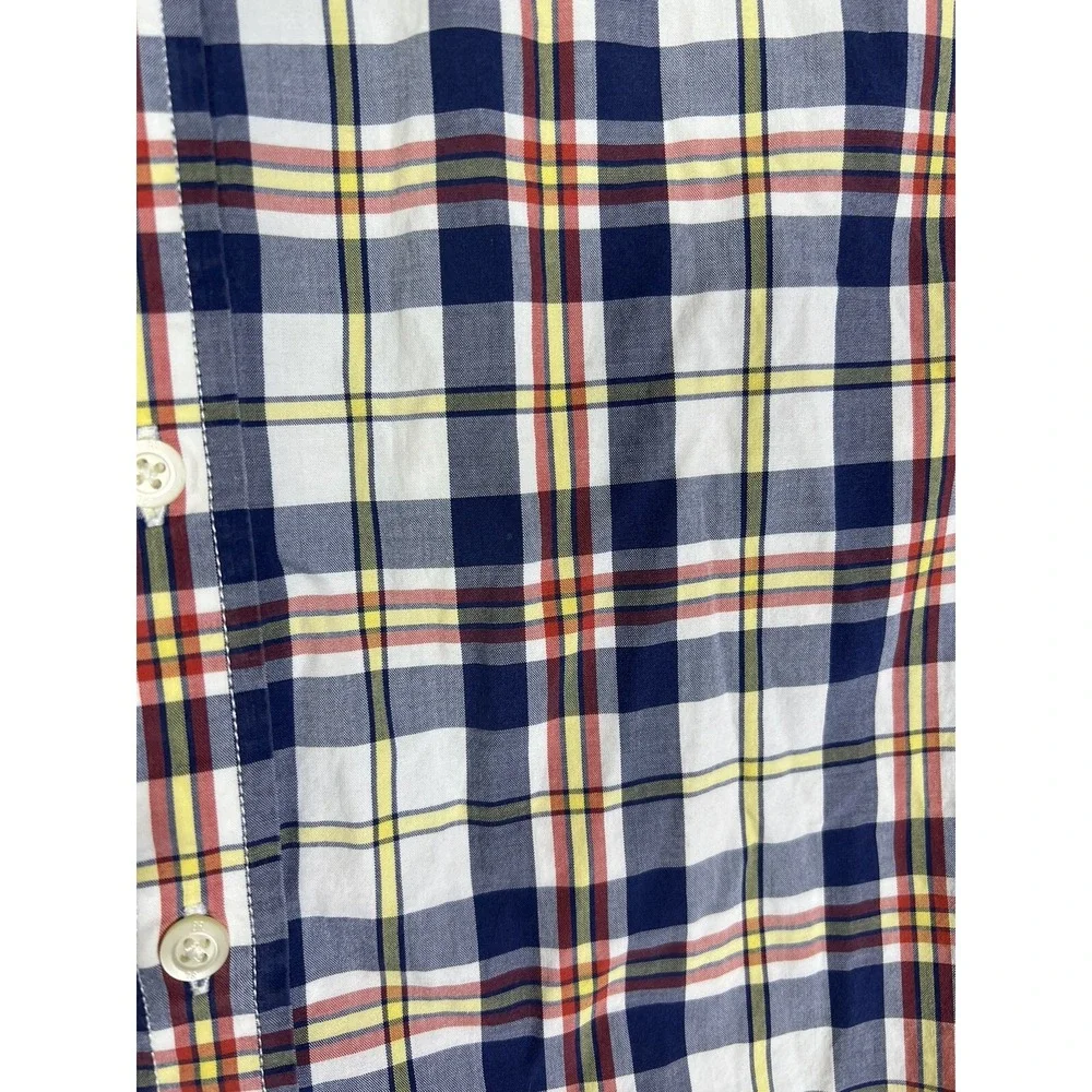 Banana Republic Soft Wash Plaid Button Down Shirt Mens Size Small Long Sleeve